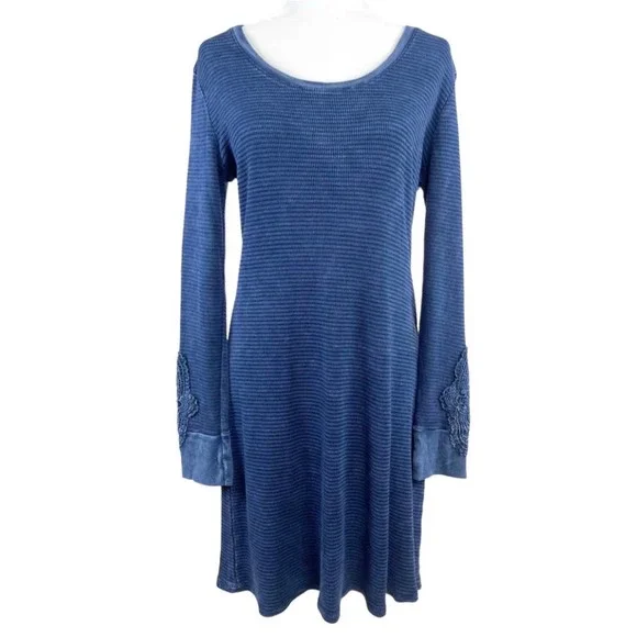 white knitted sweater dress Get On Down Long Sleeve Knit Mini Dress Off White main image 0